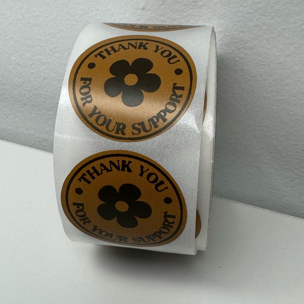Thank you for your support | shipping supplies NWT 1in round - Picture 2 of 10